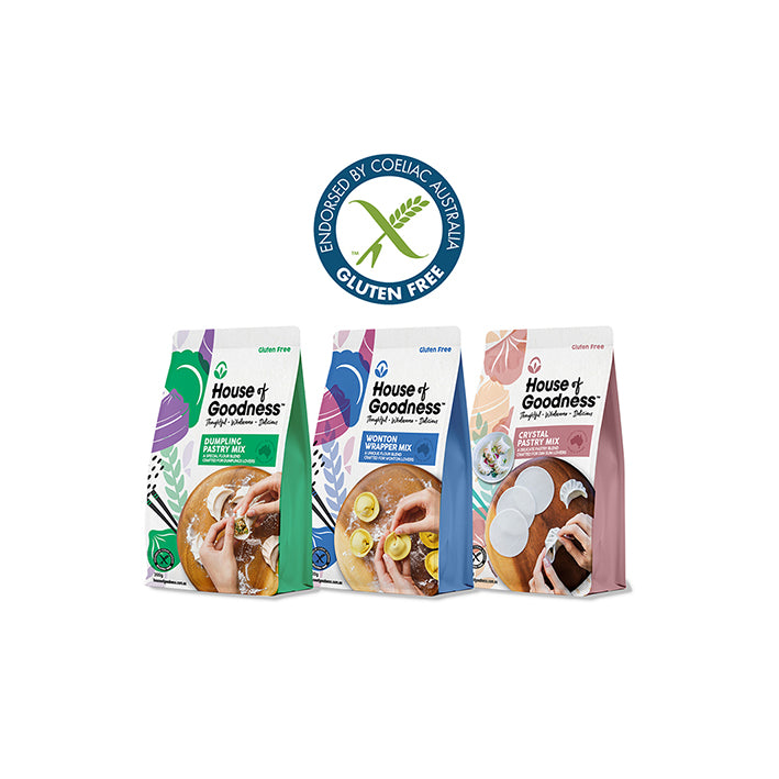 Yum Cha -Gluten Free Dumpling pastry and Wonton Wrapper Mix - Allergy-Friendly, Sydney